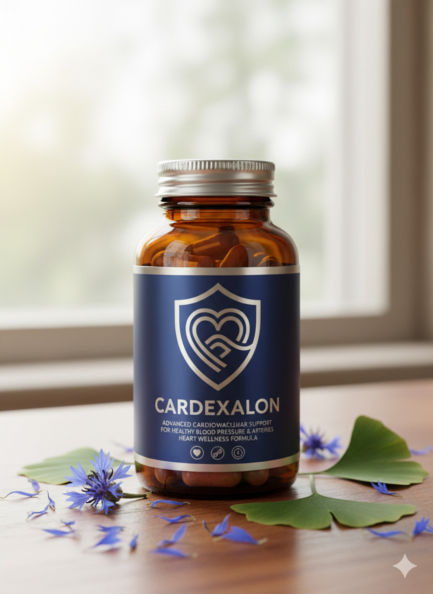 Cardexalon dietary supplement capsules in bottle